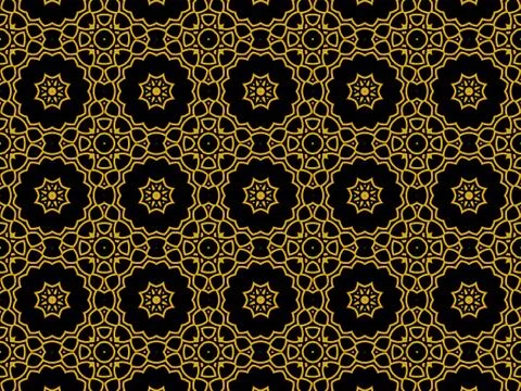 Islamic Patterns Geometric Art Arabic Background Wallpaper Stock Illustration