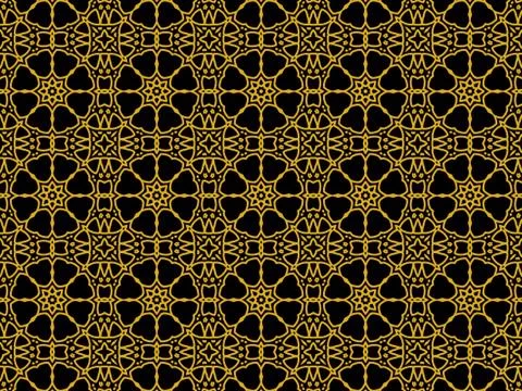Islamic Patterns Geometric Art Arabic Background Wallpaper Stock Illustration