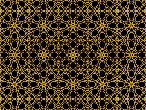 Islamic Patterns Geometric Art Arabic Background Wallpaper Illustrazione stock