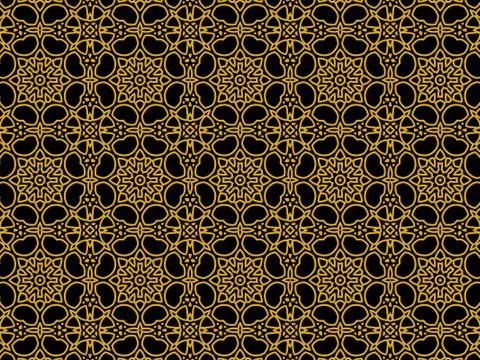 Islamic Patterns Geometric Art Arabic Background Wallpaper Stock Illustration