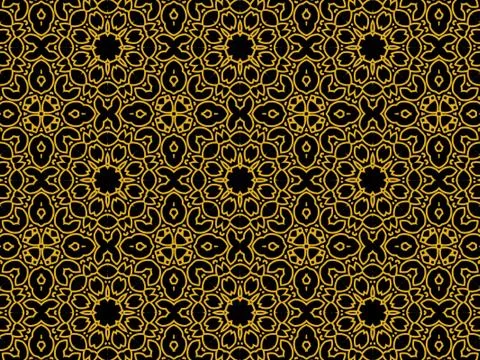 Islamic Patterns Geometric Art Arabic Background Wallpaper Stock Illustration