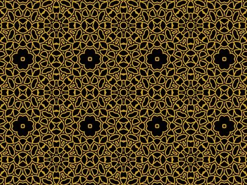 Islamic Patterns Geometric Art Arabic Background Wallpaper Stock Illustration