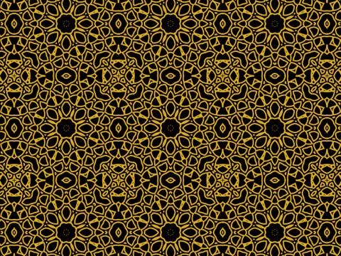 Islamic Patterns Geometric Art Arabic Background Wallpaper Stock Illustration