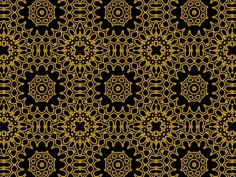 Islamic Patterns Geometric Art Arabic Background Wallpaper Stock Illustration