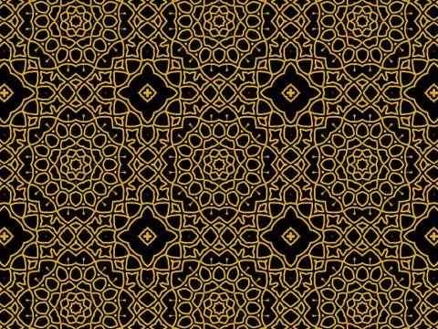 Islamic Patterns Geometric Art Arabic Background Wallpaper Stock Illustration