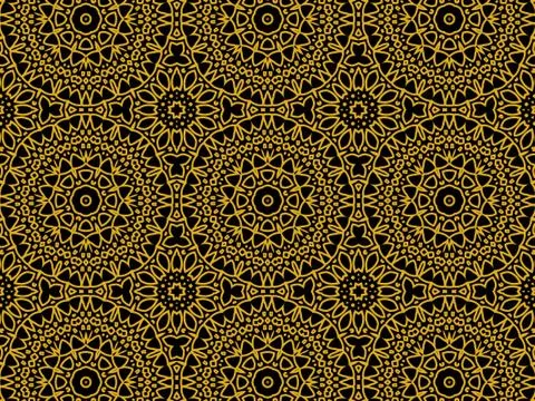 Islamic Patterns Geometric Art Arabic Background Wallpaper Stock Illustration