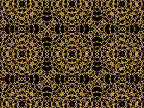 Islamic Patterns Geometric Art Arabic Background Wallpaper Illustrazione stock