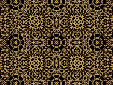Islamic Patterns Geometric Art Arabic Background Wallpaper Stock Illustration