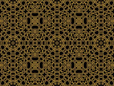 Islamic Patterns Geometric Art Arabic Background Wallpaper Stock Illustration