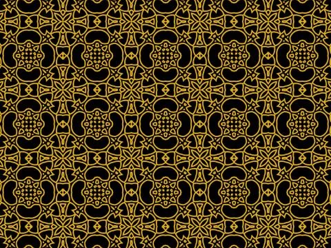 Islamic Patterns Geometric Art Arabic Background Wallpaper Stock Illustration