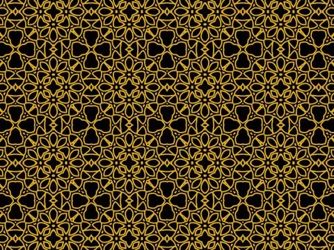 Islamic Patterns Geometric Art Arabic Background Wallpaper Stock Illustration
