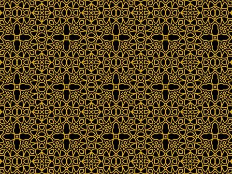 Islamic Patterns Geometric Art Arabic Background Wallpaper Illustrazione stock