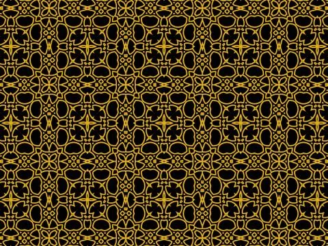 Islamic Patterns Geometric Art Arabic Background Wallpaper Illustrazione stock
