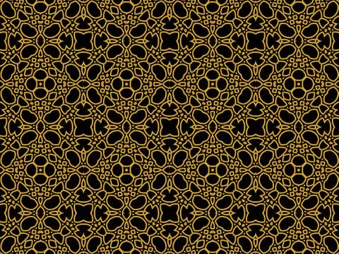 Islamic Patterns Geometric Art Arabic Background Wallpaper Stock Illustration