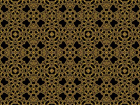 Islamic Patterns Geometric Art Arabic Background Wallpaper Stock Illustration