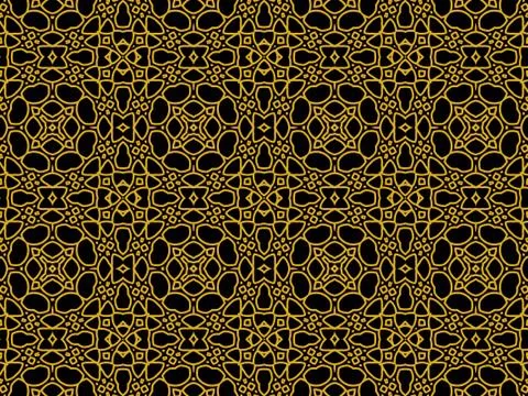 Islamic Patterns Geometric Art Arabic Background Wallpaper Stock Illustration