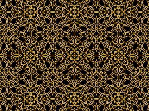 Islamic Patterns Geometric Art Arabic Background Wallpaper Stock Illustration