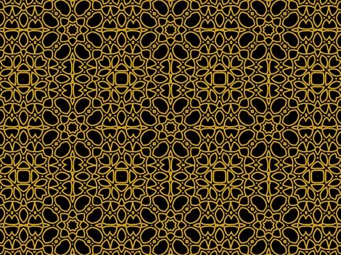 Islamic Patterns Geometric Art Arabic Background Wallpaper Illustrazione stock