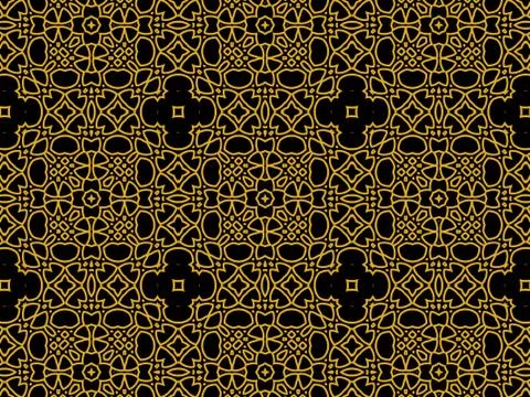 Islamic Patterns Geometric Art Arabic Background Wallpaper Stock Illustration