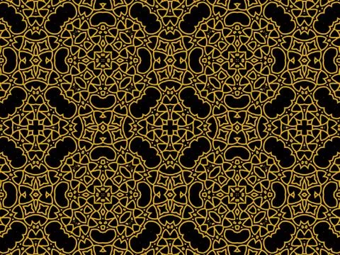 Islamic Patterns Geometric Art Arabic Background Wallpaper Stock Illustration