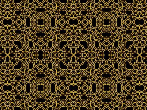 Islamic Patterns Geometric Art Arabic Background Wallpaper Stock Illustration