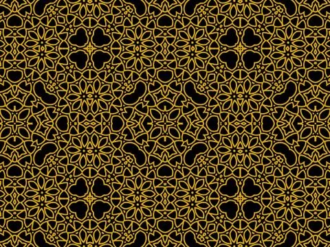 Islamic Patterns Geometric Art Arabic Background Wallpaper Stock Illustration
