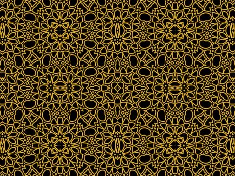 Islamic Patterns Geometric Art Arabic Background Wallpaper Stock Illustration