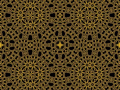 Islamic Patterns Geometric Art Arabic Background Wallpaper Stock Illustration
