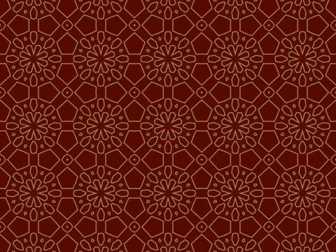 Islamic Patterns Geometric Art Arabic Background Wallpaper Stock Illustration