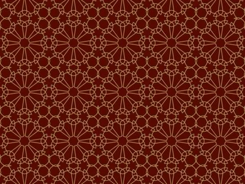 Islamic Patterns Geometric Art Arabic Background Wallpaper Stock Illustration