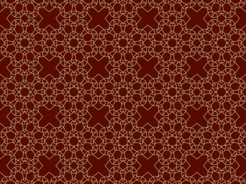 Islamic Patterns Geometric Art Arabic Background Wallpaper Stock Illustration