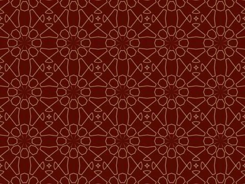Islamic Patterns Geometric Art Arabic Background Wallpaper Stock Illustration