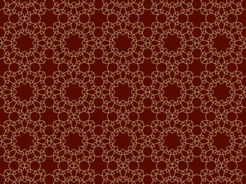 Islamic Patterns Geometric Art Arabic Background Wallpaper Stock Illustration
