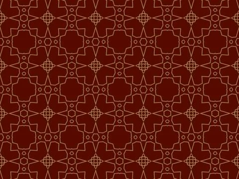 Islamic Patterns Geometric Art Arabic Background Wallpaper Stock Illustration