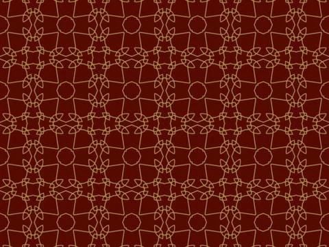 Islamic Patterns Geometric Art Arabic Background Wallpaper Stock Illustration