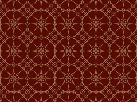 Islamic Patterns Geometric Art Arabic Background Wallpaper Illustrazione stock