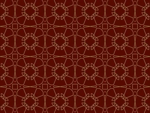 Islamic Patterns Geometric Art Arabic Background Wallpaper Illustrazione stock