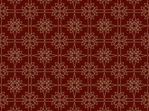 Islamic Patterns Geometric Art Arabic Background Wallpaper Stock Illustration