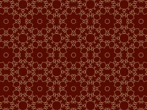 Islamic Patterns Geometric Art Arabic Background Wallpaper Illustrazione stock