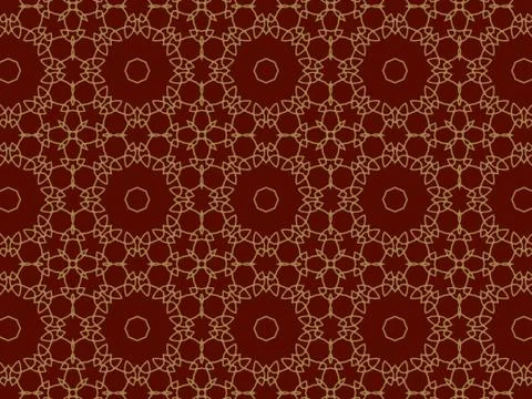 Islamic Patterns Geometric Art Arabic Background Wallpaper Stock Illustration