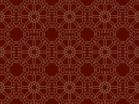Islamic Patterns Geometric Art Arabic Background Wallpaper Stock Illustration