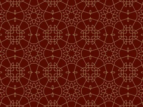 Islamic Patterns Geometric Art Arabic Background Wallpaper Stock Illustration