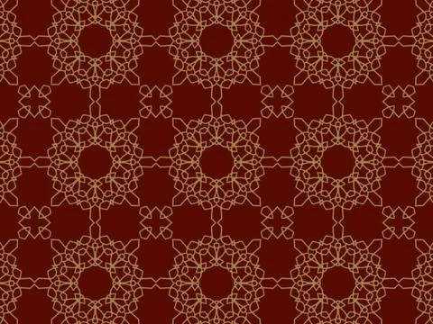 Islamic Patterns Geometric Art Arabic Background Wallpaper Stock Illustration