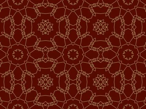 Islamic Patterns Geometric Art Arabic Background Wallpaper Stock Illustration