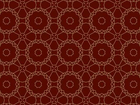 Islamic Patterns Geometric Art Arabic Background Wallpaper Illustrazione stock