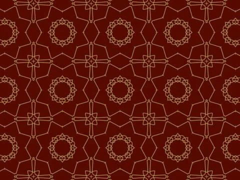 Islamic Patterns Geometric Art Arabic Background Wallpaper Illustrazione stock