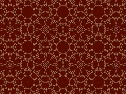 Islamic Patterns Geometric Art Arabic Background Wallpaper Illustrazione stock