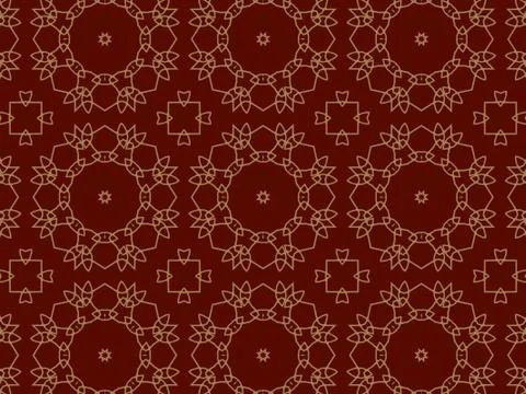 Islamic Patterns Geometric Art Arabic Background Wallpaper Stock Illustration