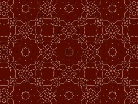 Islamic Patterns Geometric Art Arabic Background Wallpaper Stock Illustration