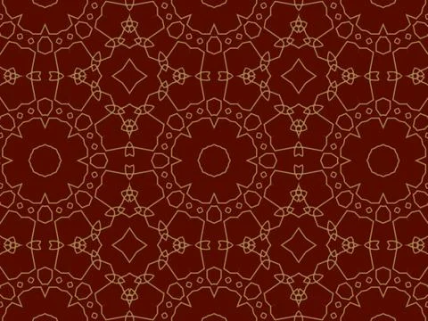 Islamic Patterns Geometric Art Arabic Background Wallpaper Stock Illustration